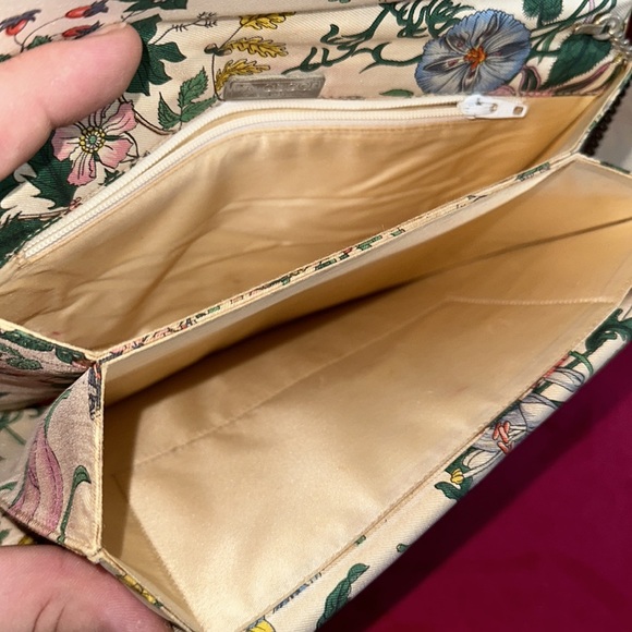 Gucci flora bloom wallet on chain mini crossbody purse interlocking GG chain - Picture 13 of 16